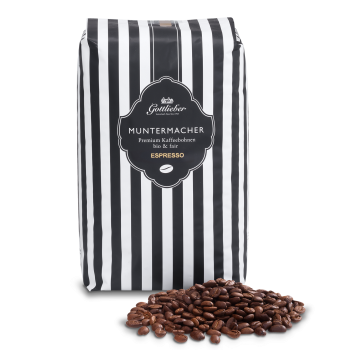 Muntermacher Espresso frontal mit Röstung