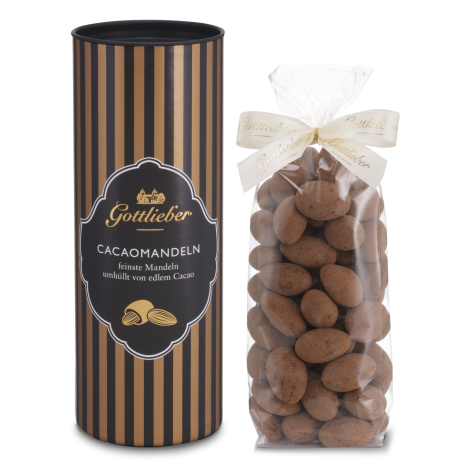 Cacaomandeln im edlen Runddösli